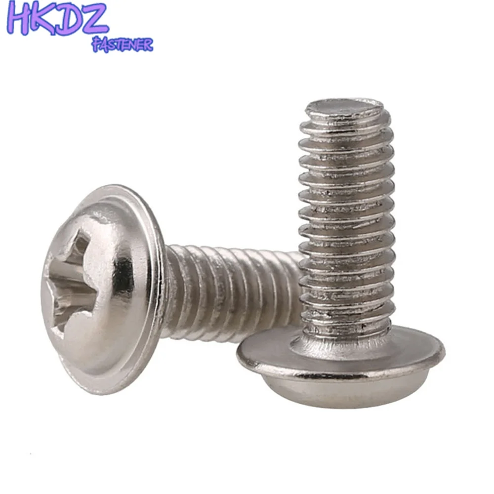 Phillips Cross Pan Hoofd Met Wasmachine Machine Schroeven Vernikkeld Computer Schroef M2 M2.5 M3 M4 Machine Cross Ronde Bout schroeven