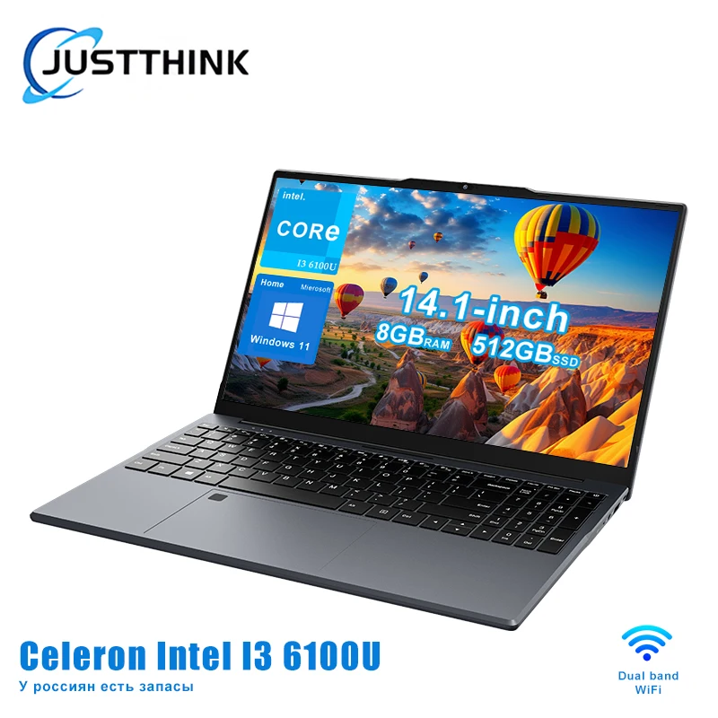 كمبيوتر محمول 15.6 Intel Core i3 6100U يعمل بنظام التشغيل Windows 11 pro 8GB DDR4 1 تيرا بايت SSD بصمة فتح الكمبيوتر المحمول المحمول أجهزة الكمبيوتر المحمولة للألعاب