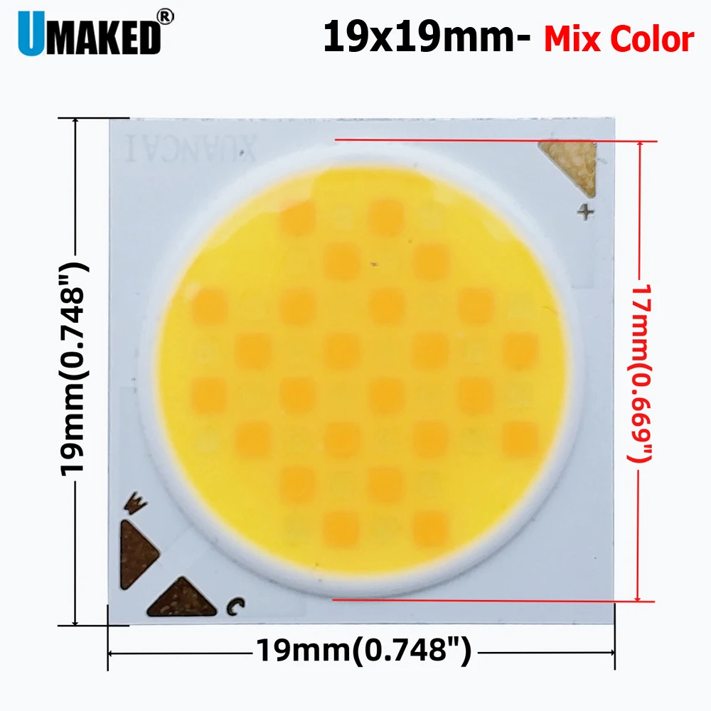 10Pcs 19X19Mm Ra 90…