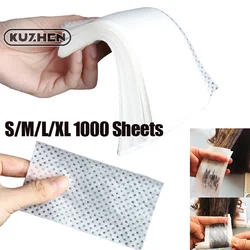 S/M/L/XL 1000 Sheets Thin Perm Papers Heat Resistant Blanching Papers Barber Shop Salon Disposable Perm Hair Paper Tool