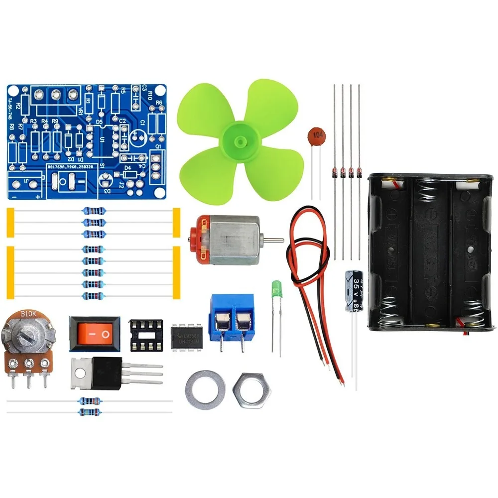 LM358 DC Motor Speed Controller Circuit Kit PWM Pulse Width Modulation Stepless Speed Regulation Electronic Soldering Training