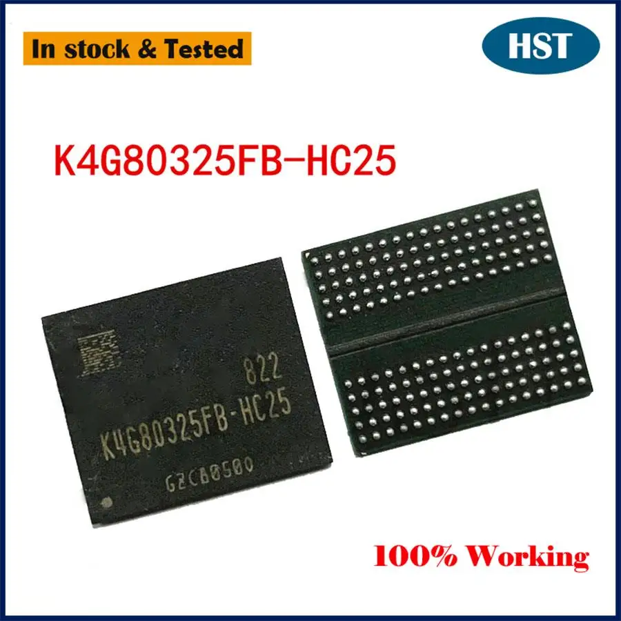 New DDR5 K4G80325FB-HC25 H5GQ8H24MJR-R4C K4G80325FB-HC22 K4G80325FC-HC25 IC Chip BGA Chipset