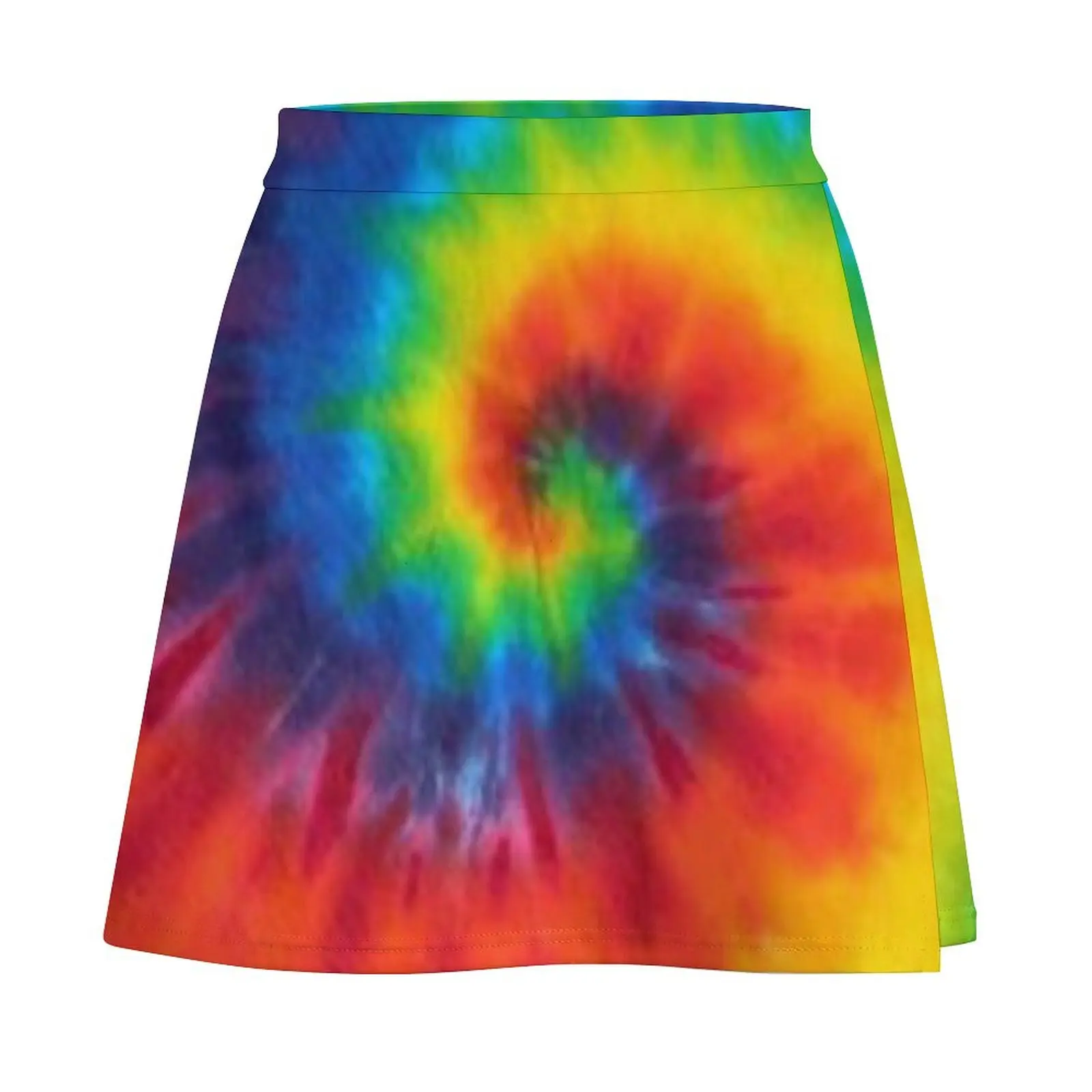 tie dye swirl rainbow Mini Skirt korean style skirt set women's clothing trend 2025 Mini Skirt