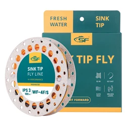 SF 100 FT Hi-Viz Fly Fishing Line Weight Forward Taper Fly Line Sinking Tip Line WF 3 4 5 6 7 8 9 WT IPS 3.5