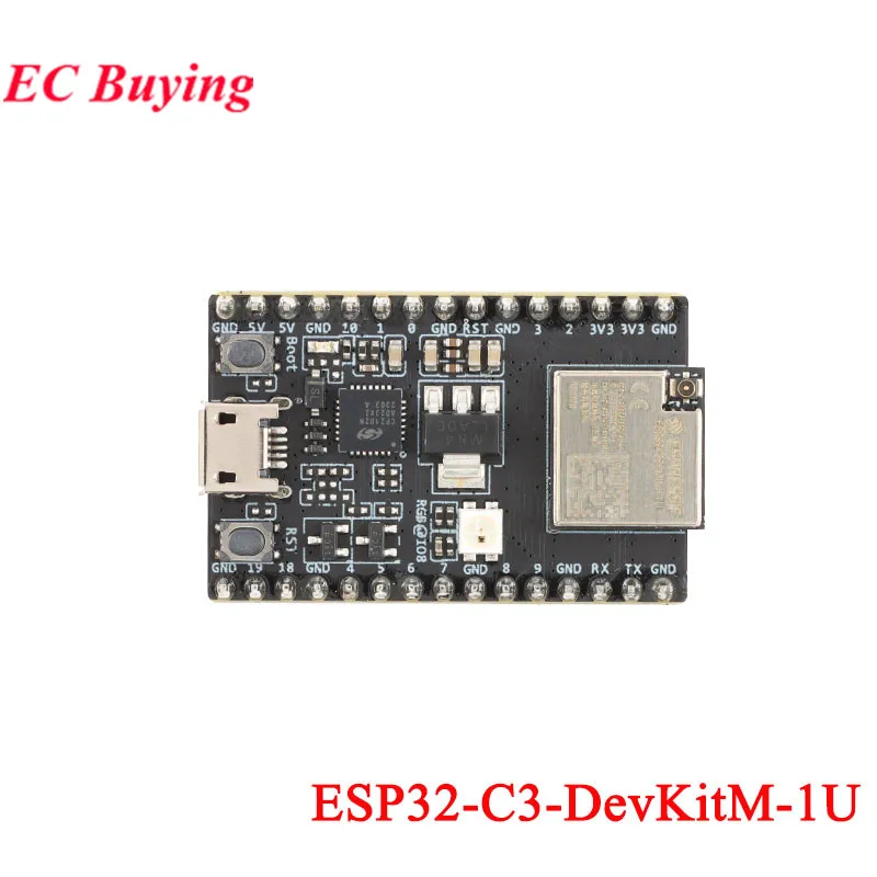 ESP32-C3-DevKitM-1 ESP32-C3-DevKitM-1U ESP32-C3-MINI-1 ESP32-C3-MINI-1U-N4 ESP32-C3  Development Board WiFi BLE Wireless Module