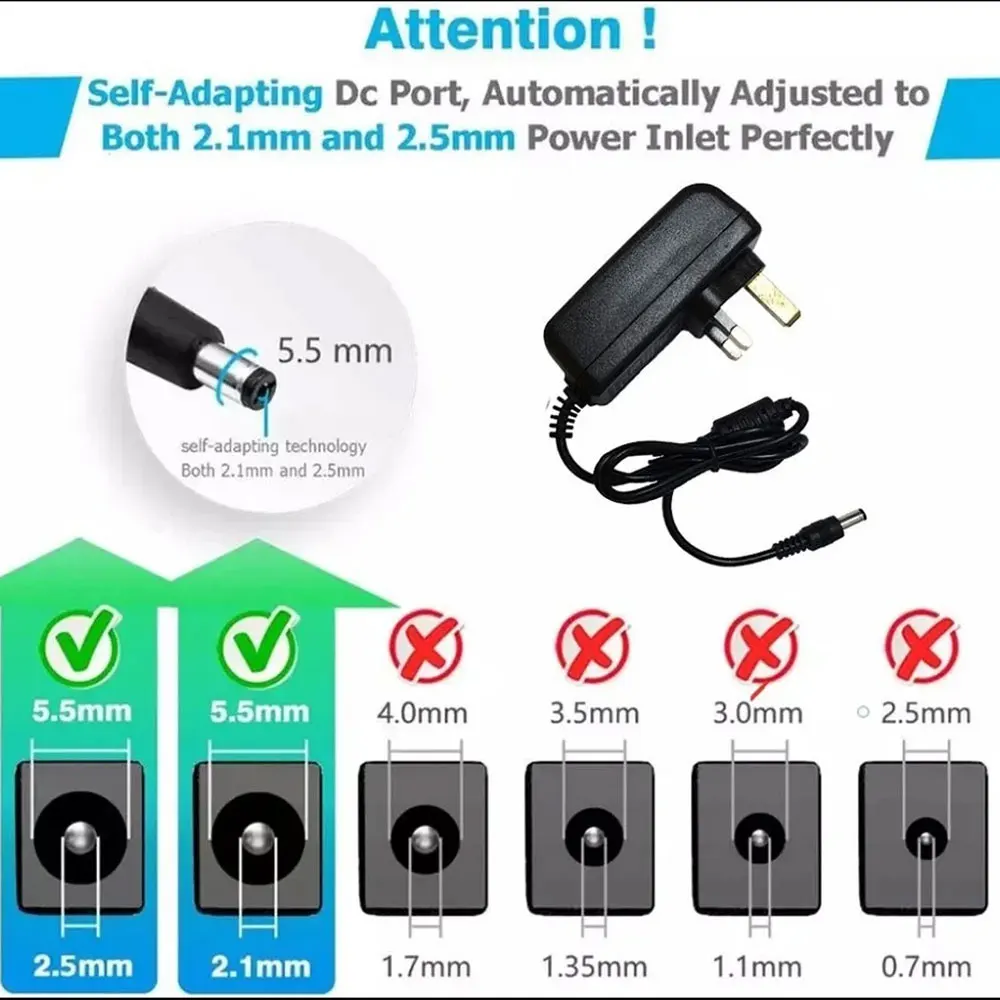 AC 110-240V DC 12V 1A 2A 3A 4A 5A 6A 8A 10A Universal Power Adapter Supply Charger Adaptor EU US for LED Light Strips