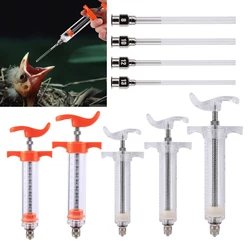 Fledgling Feeding Syringe Manual Feeding Rearing Gavage Silicone Feeding Hose Medication Tube Small Pet Parrot Feeding Syringe