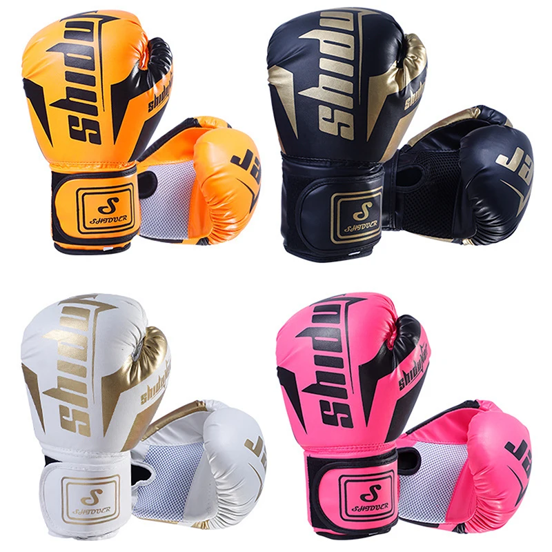 6/10 Oz PU Breathable Children's Adult Professional Sanda, Muay Thai, Taekwondo Neutral Breathable Boxing Gloves