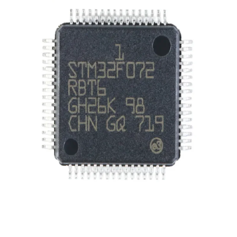 Controlador de chip IC MCU original, STM32F072RBT6, STM32, F072RBT6, 32F072RB, LQFP-64, BRAÇO, Cortex-M0, 32 bits, Novo