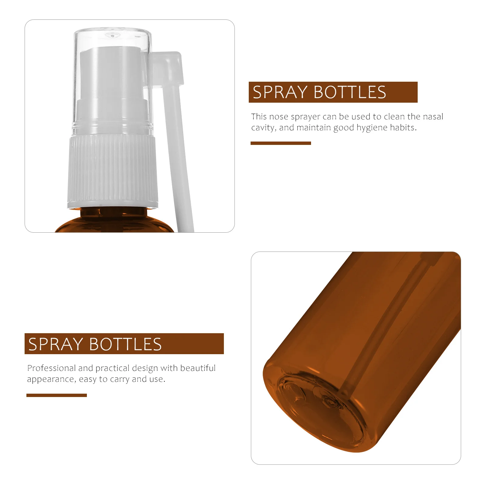 

10 шт. распылитель тонкий туман пустые дорожные бутылки носовые пластиковые многоразовые для туалетных принадлежностей