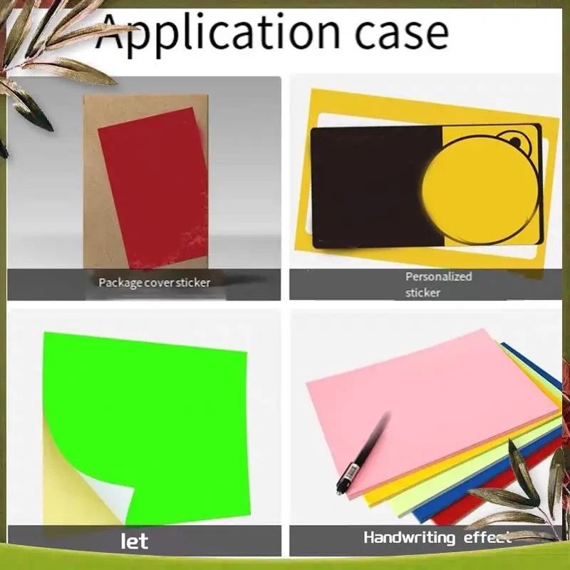 New-A4 Sticker Paper 8.27X11.69 Inch For Laser/Inkjet Printers For Office School Pink