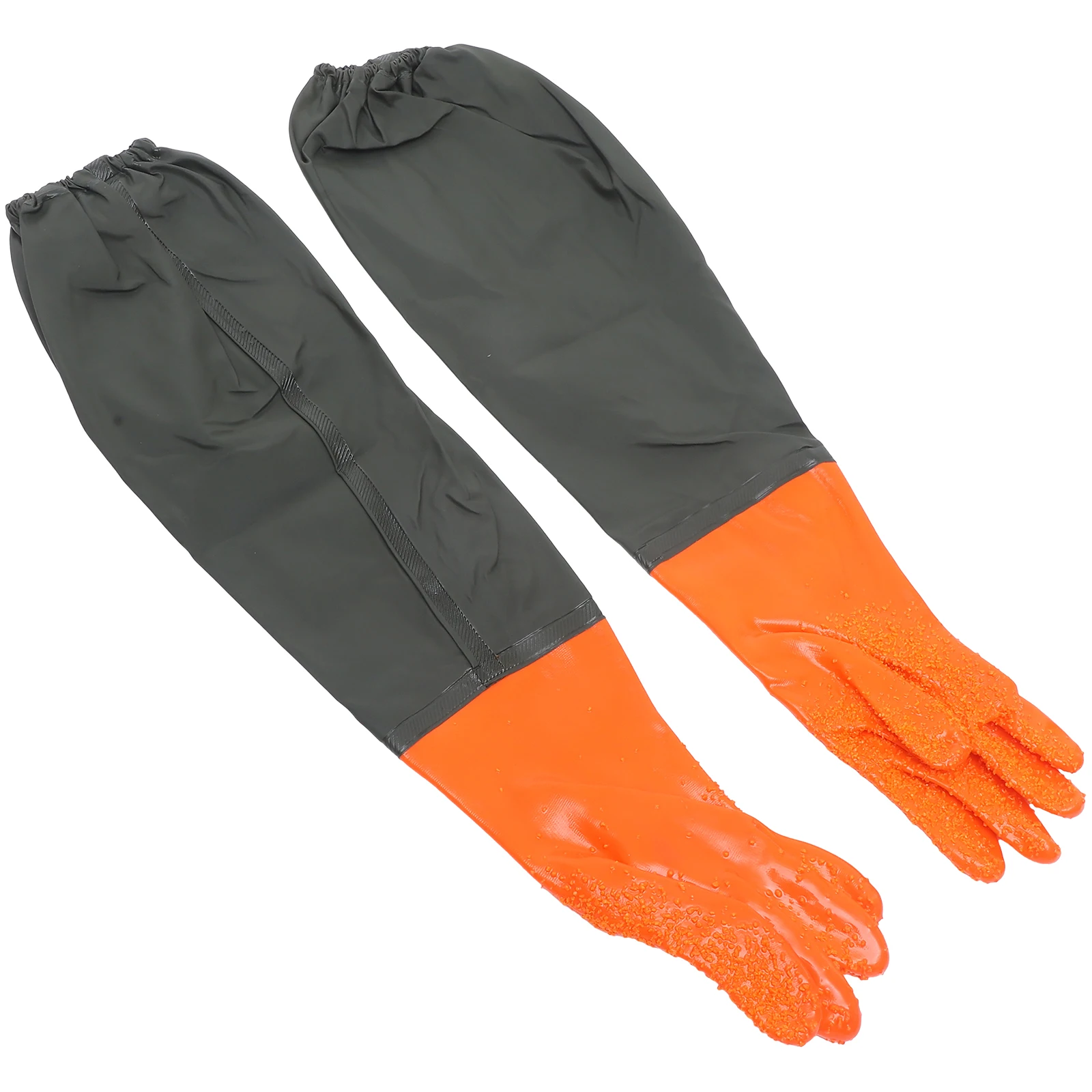 

1 Pair Waterproof Fishing Gloves Reusable Long Sleeve Outdoor Fish Cleaning Gardening Glove For Aquarium Pool Garden Car Wash