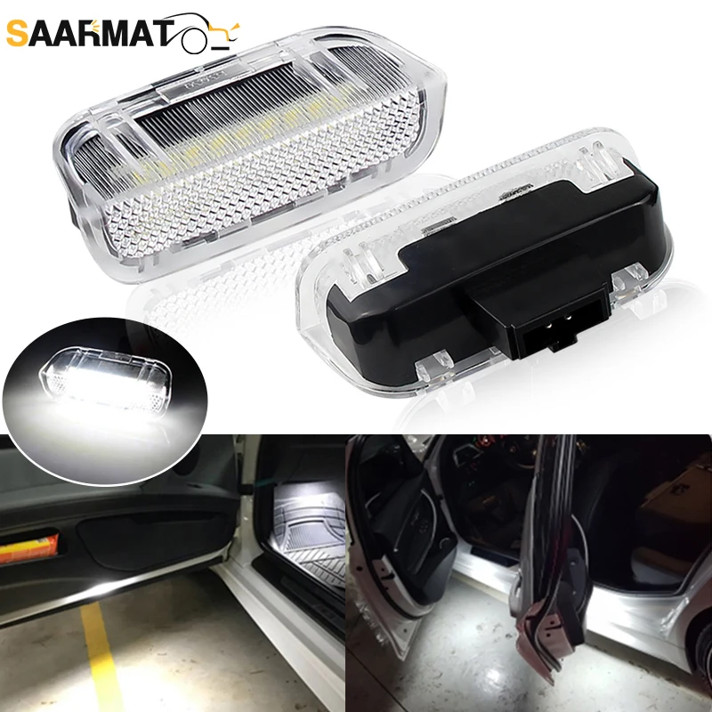 

2pcs Car Canbus LED Door Panel Courtesy Warn Light White LED Door Courtesy Lights For Passat B6 B7 B8 CC 1K0947411A 1K0947411B