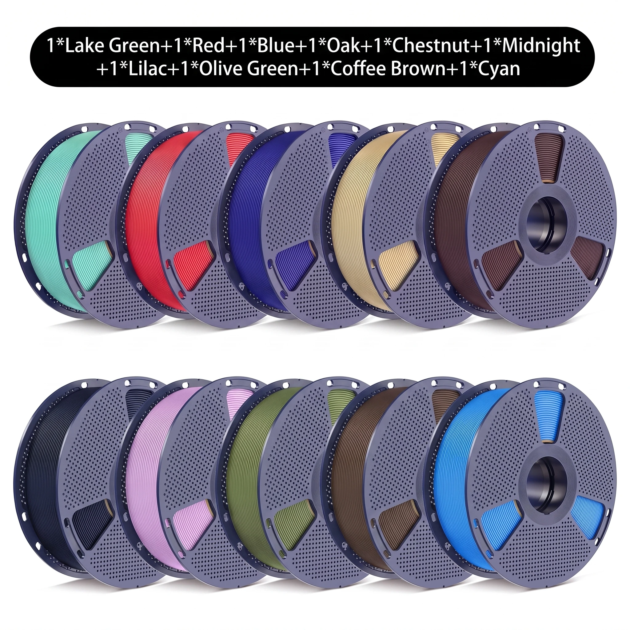 SUNLU PETG Filament 10kg 1,75mm 1 rol/kg (2,2 lbs) Voor 3D-printers Herbruikbare spoel Netjes gewikkeld Print soepel