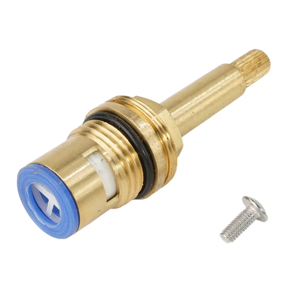 Shower Bath Tap Value Cartridge Hot Water Valve Core Quarter Turn Flow Long Tall Stem Insert 20 75mm Copper Bathroom Accessories