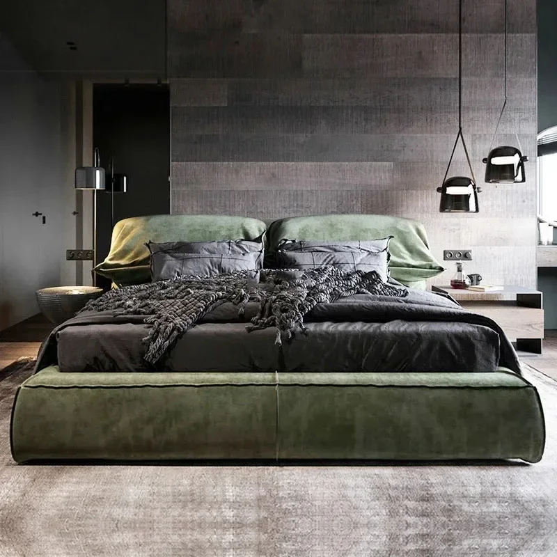 

-Confortable Bedroom Vintage Children Beds Organizer Luxury Light Luxury Fashionable Apartment Letto Matrimoniale Hotel Furnitur