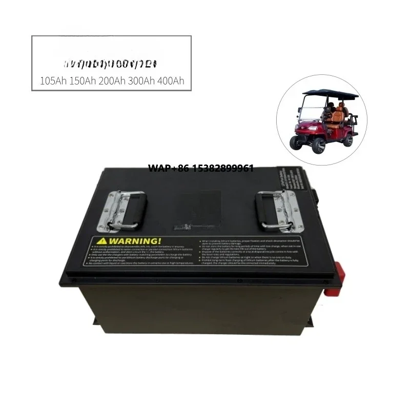 

MaxPower 48V 200Ah Deep Cycle LiFePO4 Golf Cart Battery with Smart BMS, Charger & Display - Factory Direct