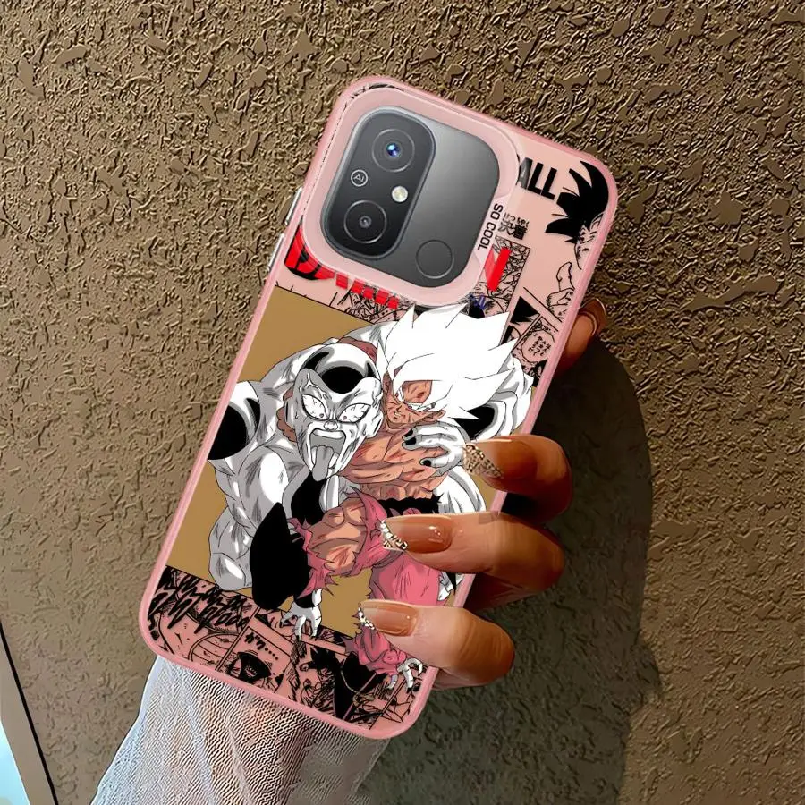 Case voor Xiaomi Redmi A4 12 A1 A3 A2 Plus 13 A3x 13C 12C 14C Soft Cover Dragon Ball Comics Goku Frieza