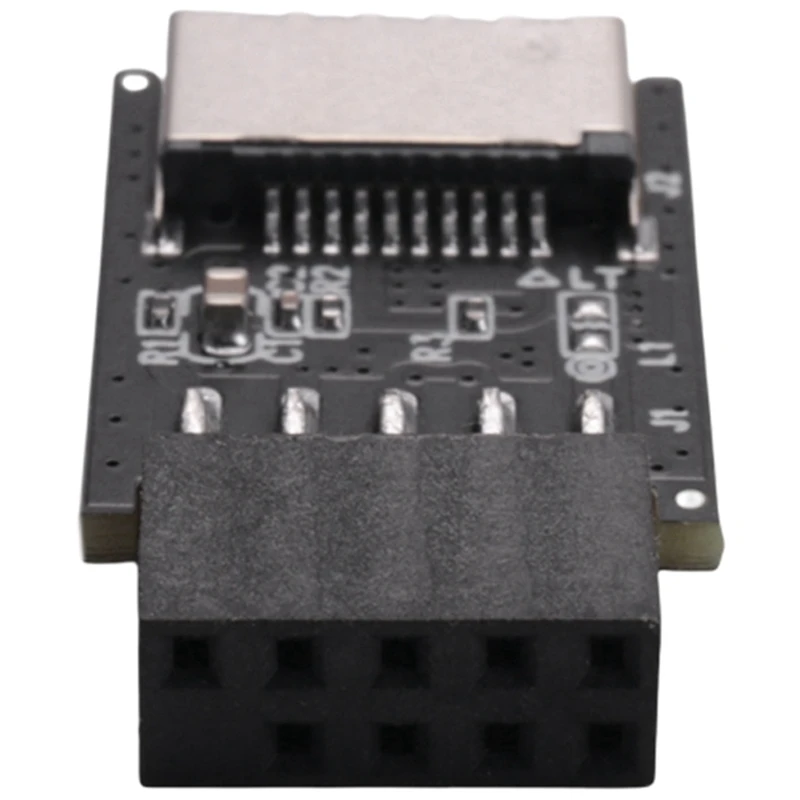 Motherboard USB2.0 9Pin To TYPE-C A-KEY Front Connector Converter USB3.2 TYPE-E Interface Header Adapter Extender Card
