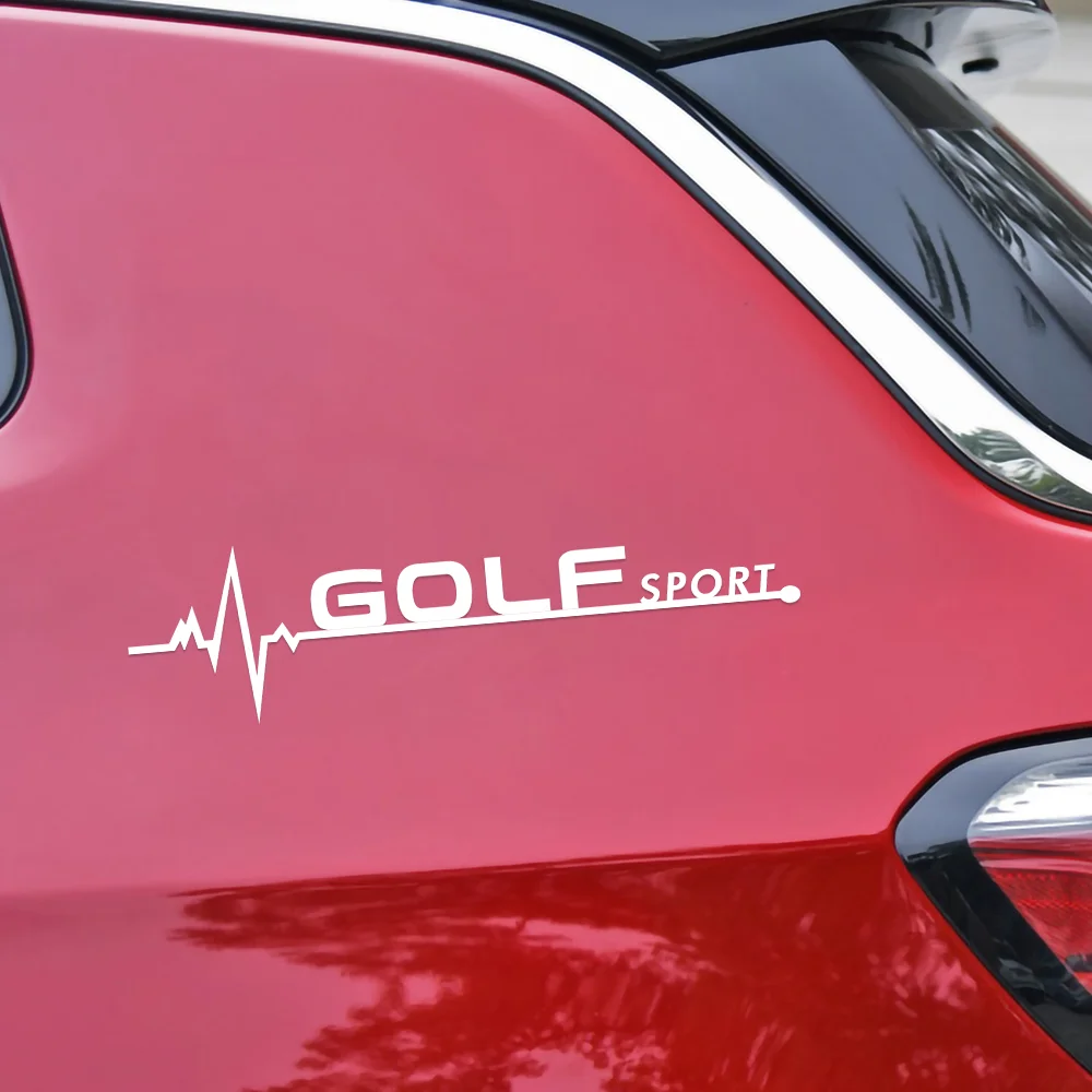 2Pcs Car Styling PVC Reflective Emblem Body Side Window Decoration Sticker For VW GTI 4 Motion R RLINE Golf Polo Beetle Passat