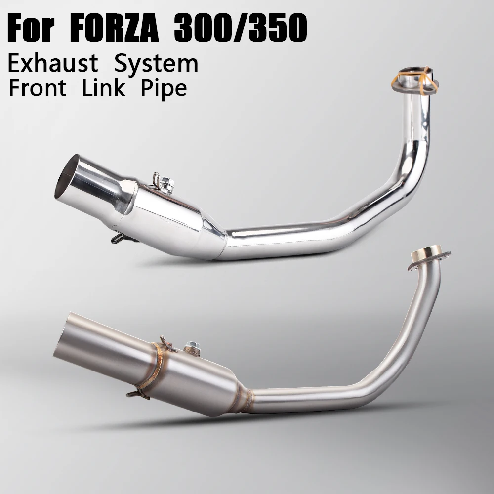 

Motorcycle Exhaust Header Front Link Pipe 51MM Interface Escape Moto for HONDA FORZA300 FORZA350 FORZA NSS 300 350 NSS350