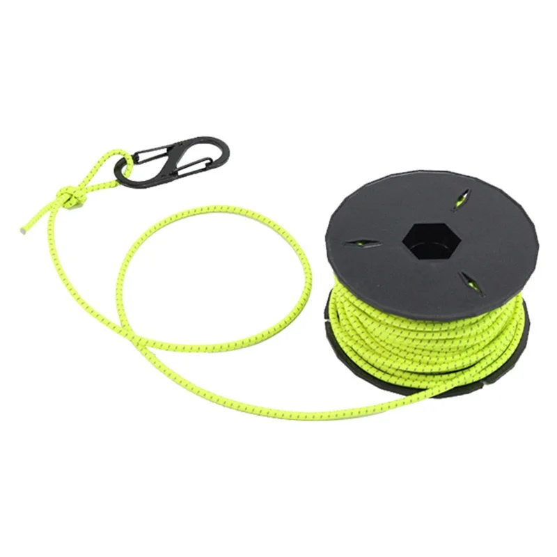 15M Reflective Elastic Band Outdoor Rope Rubber Band Elastic Line Hiking shoelaces backpack ropes DIY Sewing Accessories