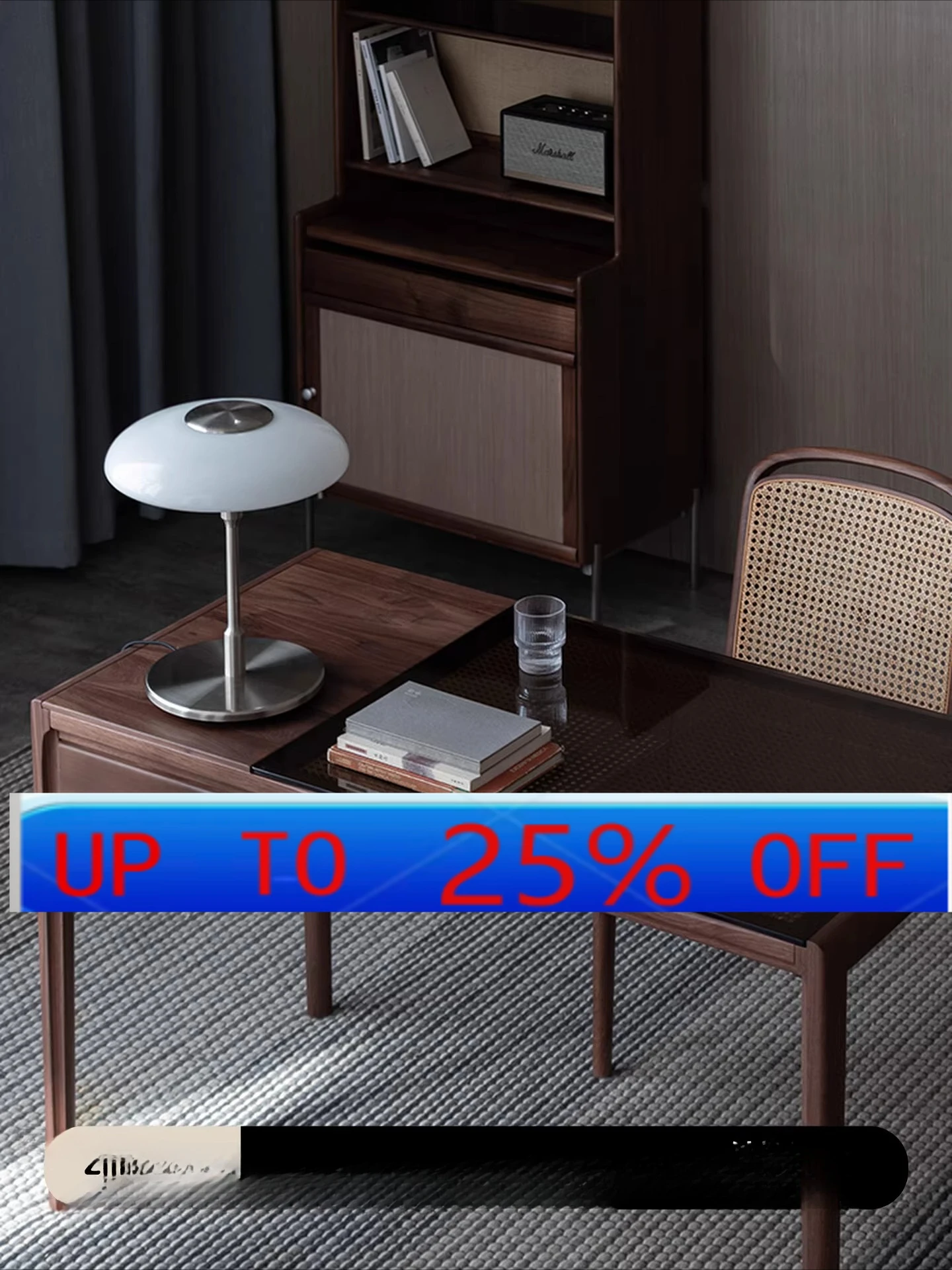 LMM Black Walnut Multifunctional Desk Calligraphy Household Solid Wood Desk