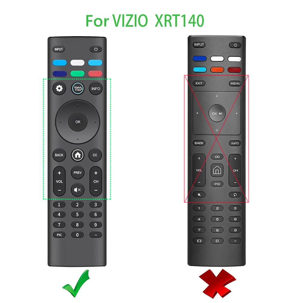 스마트 TV 리모컨 실리콘 원격 보호 케이스, 충격 방지, TV 리모컨 커버, VIZIO XRT140