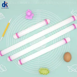 23/33/45/50cm Plastic Rolling Pin Kitchen Cake Baking Tool PP Non Stick Surface Stick Circled Household Sugar Dough Rolling Mach