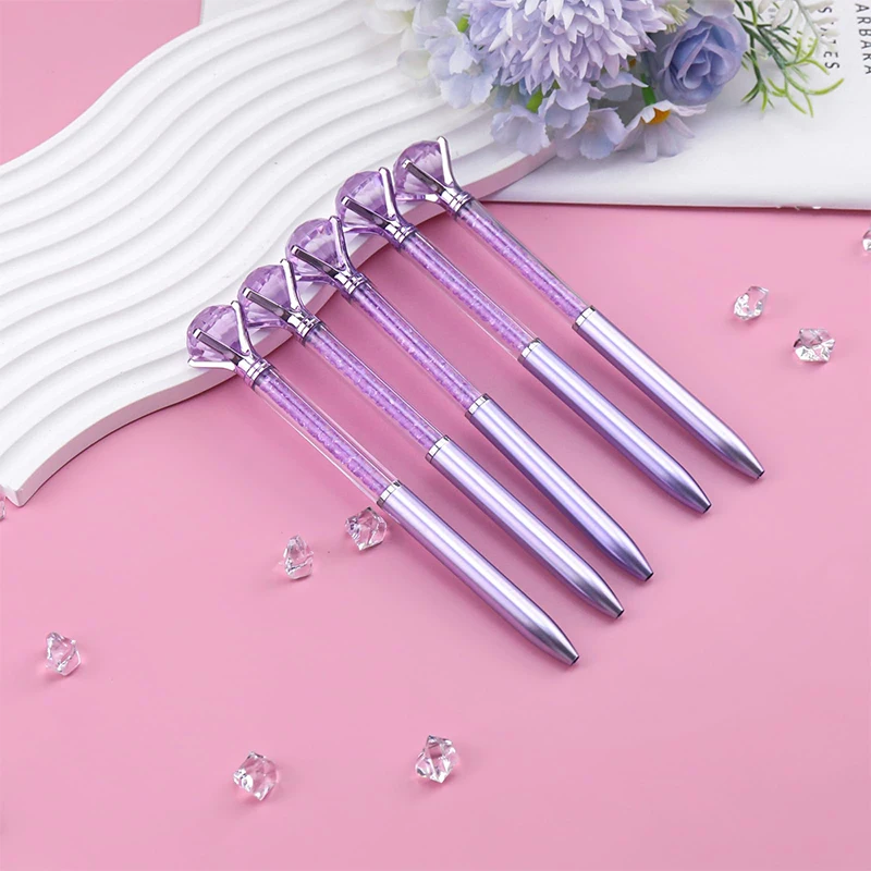 10-100 шт. ручки с кристаллами и бриллиантами, ручки с черными чернилами для офиса, школы, дома и подарка