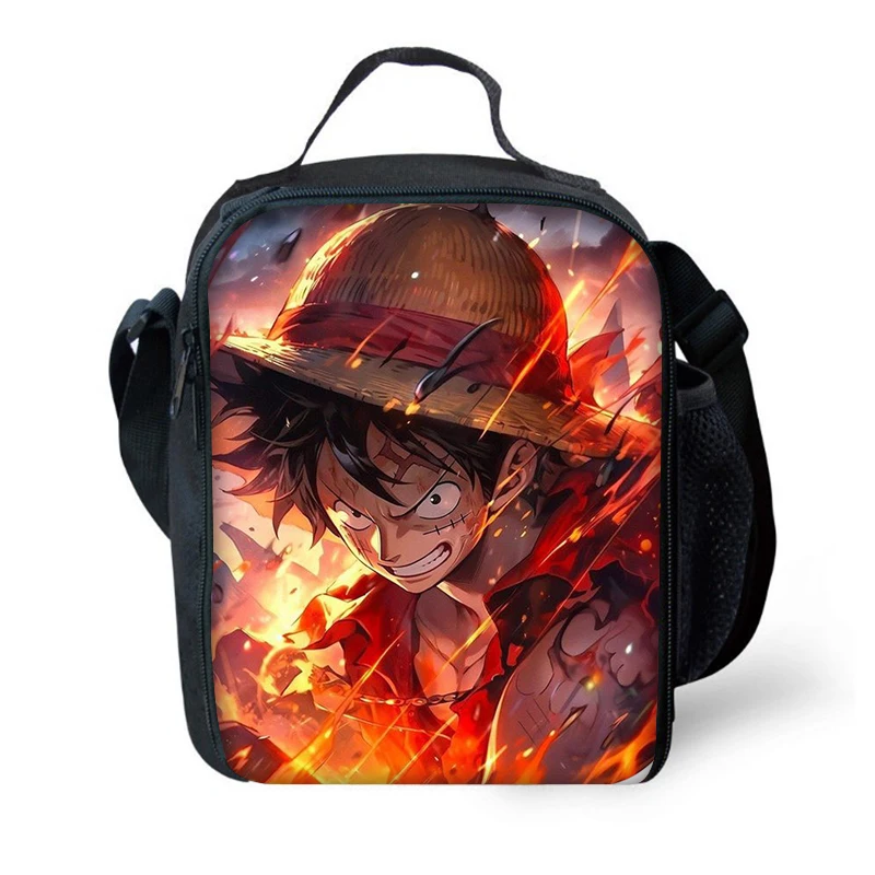 Anime Child Insulated Large For L-Luffys Capacity Bag for Boy and Girl Student Outdoor Picnic Resuable Thermal Cooler Lunch Box