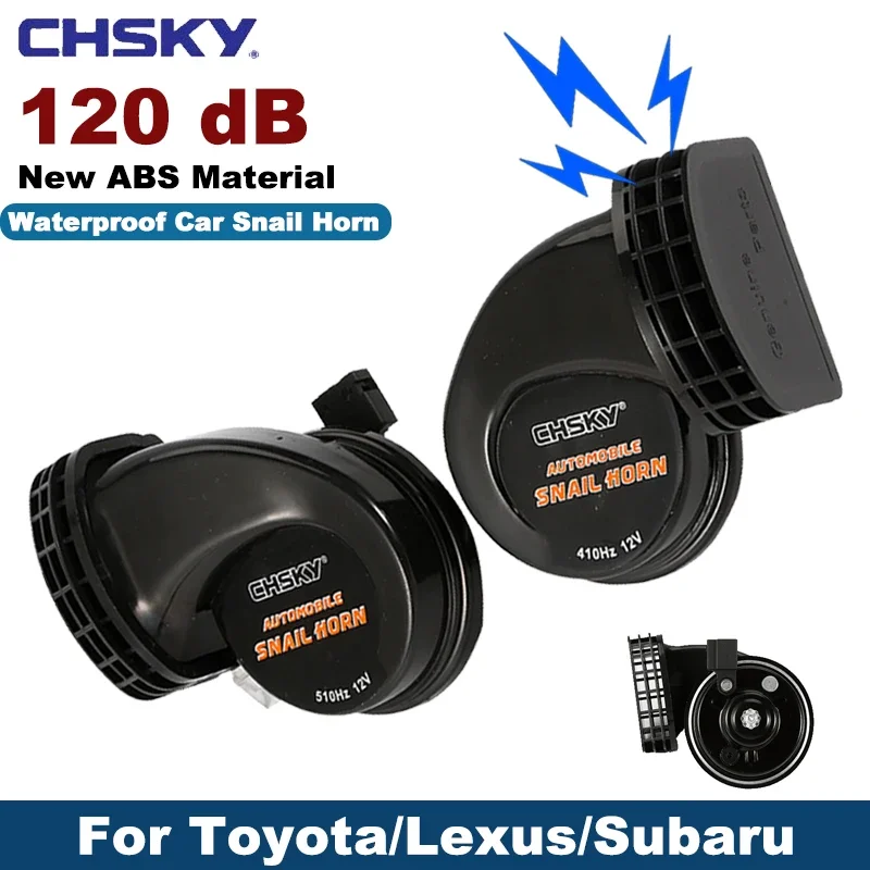 

Car Snail Horn 12V 410HZ 120db Car Speakers Tweeter High Bass Waterproof Whistle Horn for Toyota Lexus Subaru