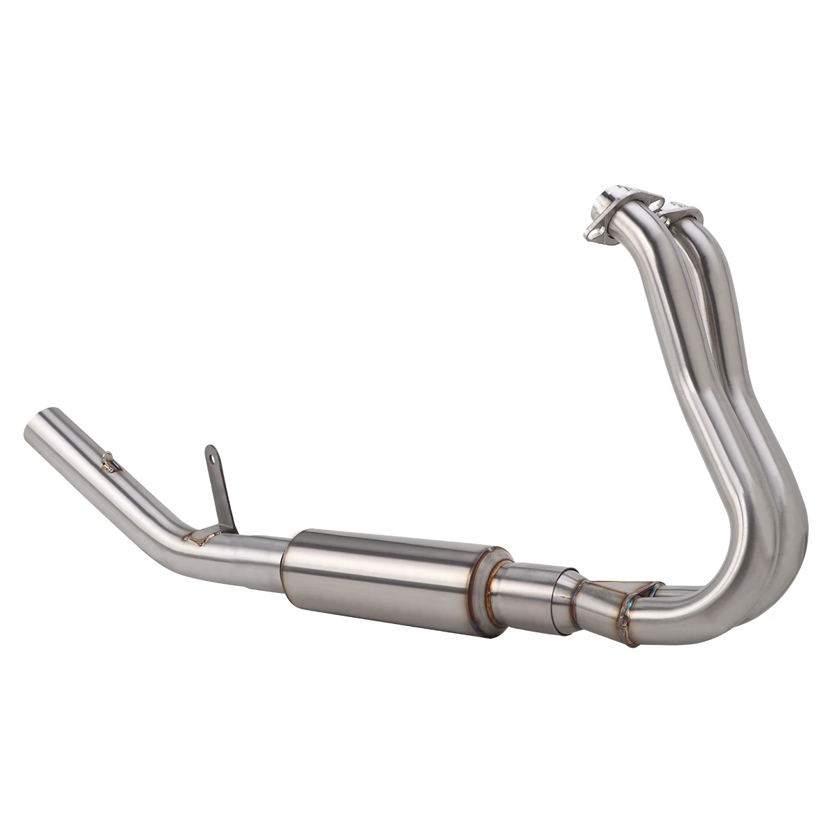 Front link Pipe For QJMOTOR SRK450 AMT 2025 2026 Motorcycle Exhaust Header Escape System SRK450 Exhaust Side Mounting Muffler