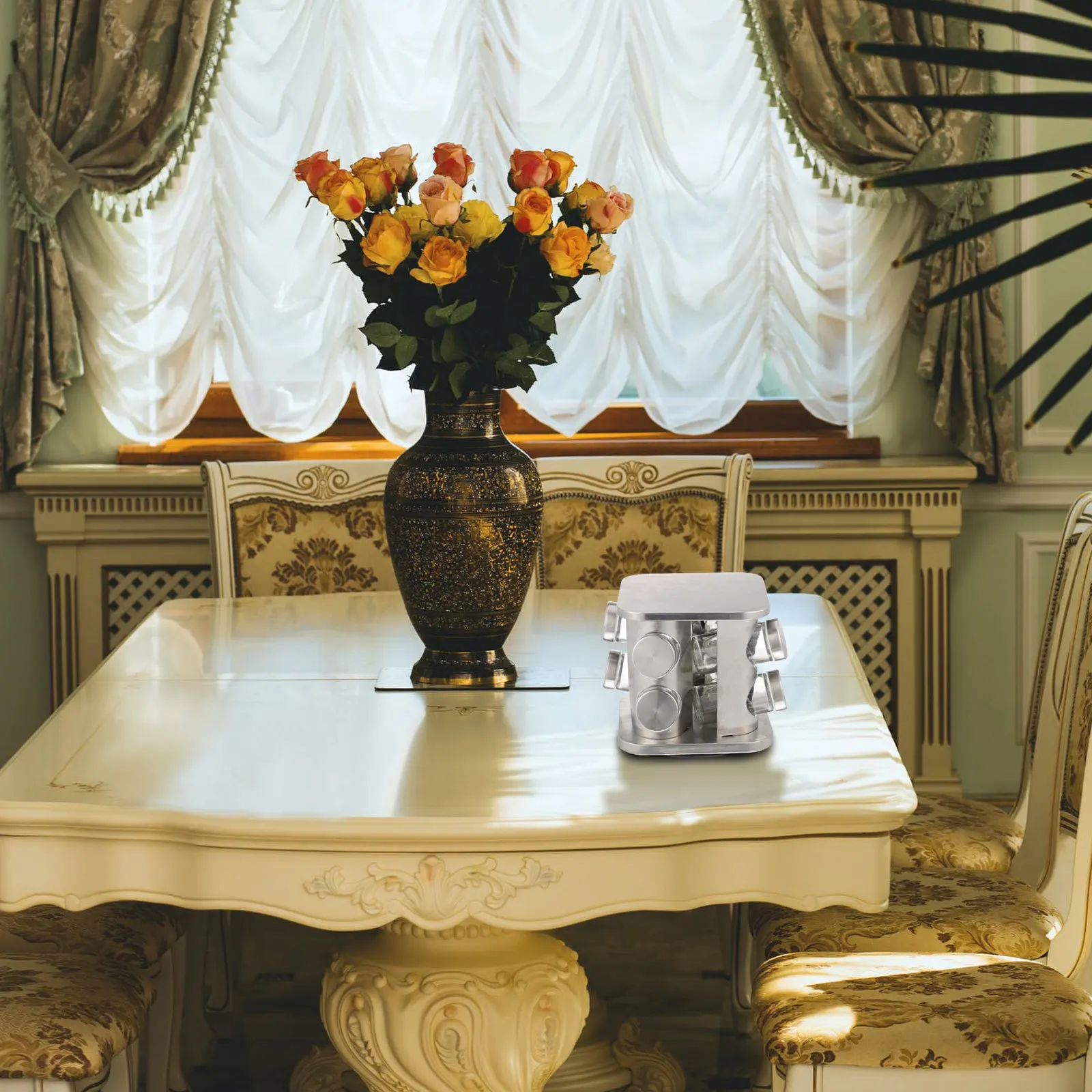 

1Set Glass Seasoning Jar Set Stainless Steel Lid Kitchen Salt Pepper Seasoning Bottle Spice Bbq Storage Salt Jar