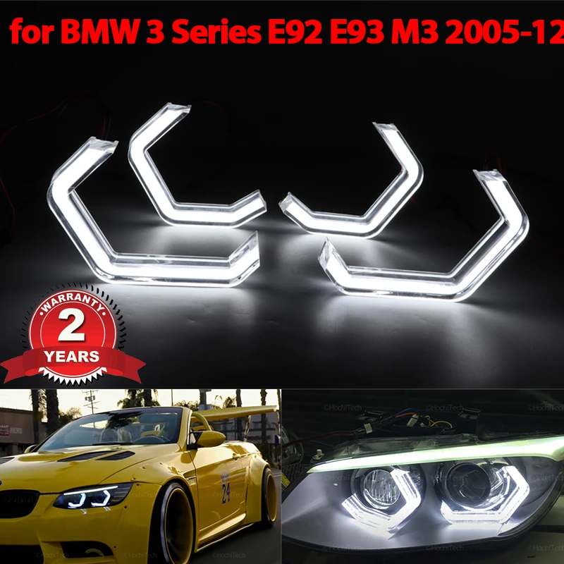 

for BMW 3 series E92 E93 M3 316i 318i 320i 320si 323i 325i 328i 330i 335i 316d 318d DTM style LED Angel Eyes Halo Ring Kit