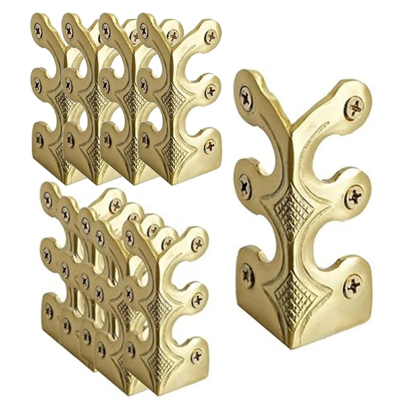

A19F-10PC Skiffers Baseboard Corner Protectors,Solid Brass Skirting Board Protectors,Baseboard Corner Protectors