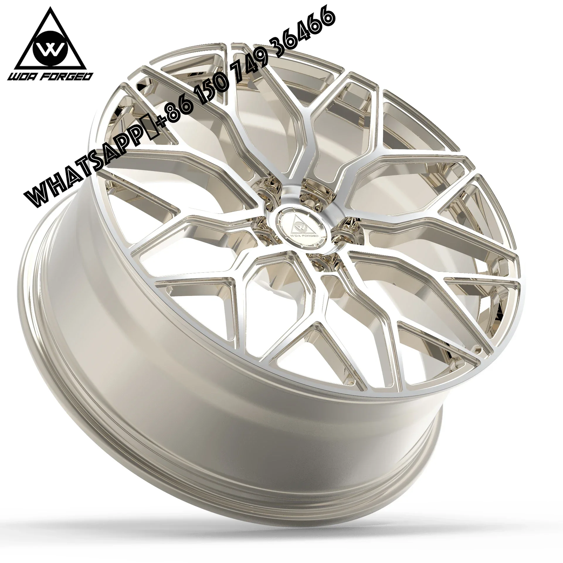 

6061-T6 HF-2 Forged Rim 5x108 5x114.3 5x112 5x130 Passenger Car Wheel Custom 18 19 20 21 22 Inch Gold for Porsche Lambor
