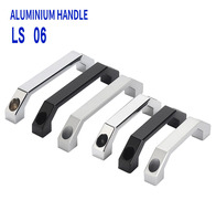 U-type ls520 aluminum alloy handle black cabinet handle square furniture hardware stainless steel cabinet wardrobe drawerLS06