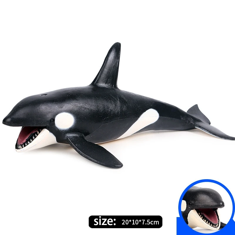 Sea Life Animals Killer Whale Model Action Figures Pvc Figurines Simulation Models Toys