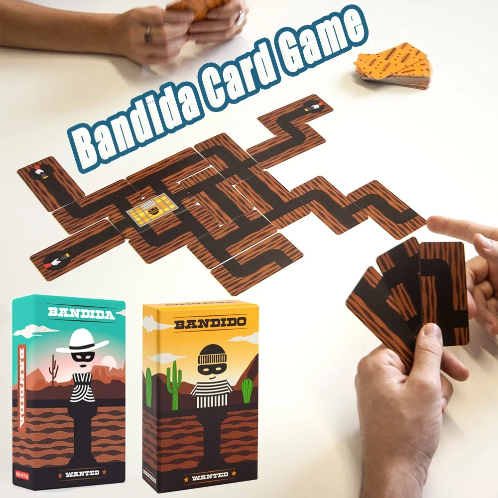 Bandido Bandida Board Game 1-4 Players Family Strategy Card Game, Puzzle Adventure Game for Kids Adults Party Family Game