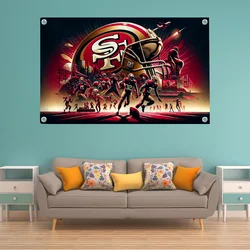 Funny Flag Pride Flag Flag to Hang Flags for Rooms Banner San F-francisco 49ers Wall Decoration Outdoor Decor Room Aesthetic