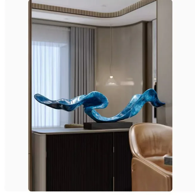 Resin sculptures, reception halls, living room decorations are modern