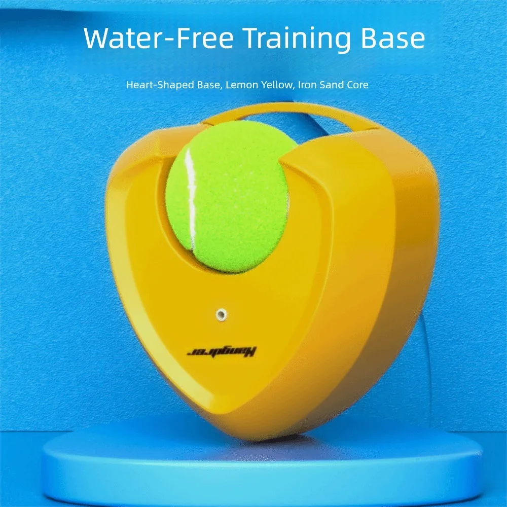 

Прочный теннисный тренажер в форме сердца, самообучающийся телескопический базовый мяч с высоким отскоком, без инъекций воды, профессиональный мяч для отскока