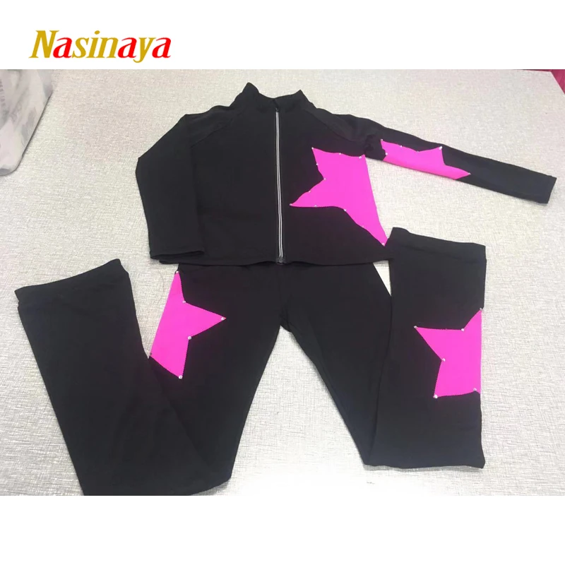 

Figure Ice Skating Jackets And Pants Professional Women/Girls Tops Ice Skating Training Costumes