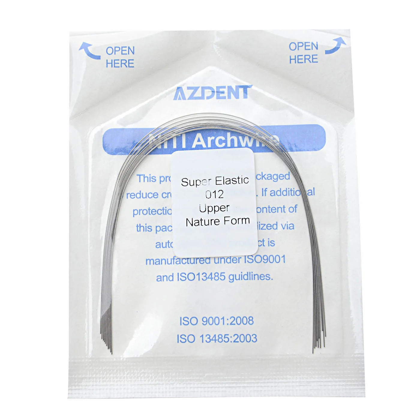10 Teile/paket AZDENT Dental Kieferorthopädische Super Elastische Niti Runde Rechteckige Bogen Drähte Natur Form Bogen Draht Oberen Unteren – Detail 10