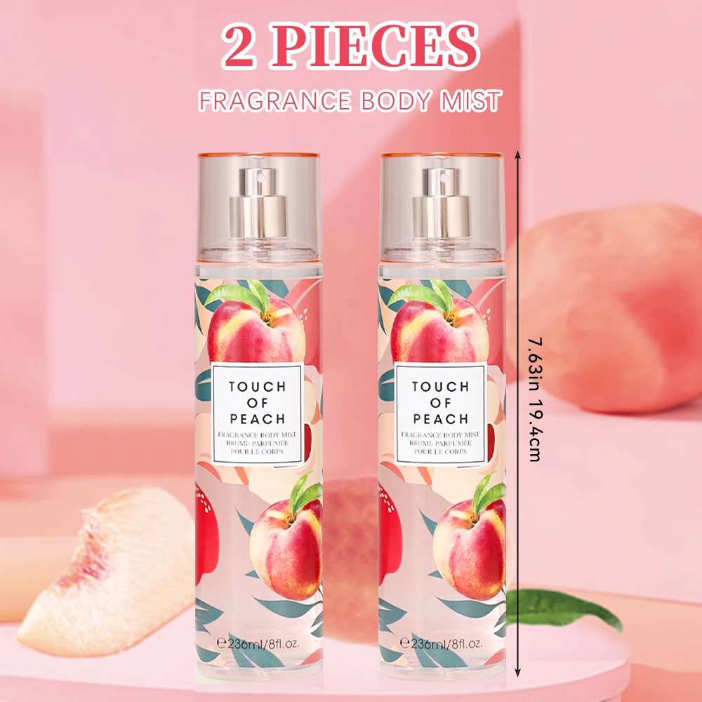 Women's Body Spray 2pcs 8 Fl Oz Hair & Body Fragrance Mist For Women, Long-Lasting Perfume Spray, Perfect For Dating, Daily Life