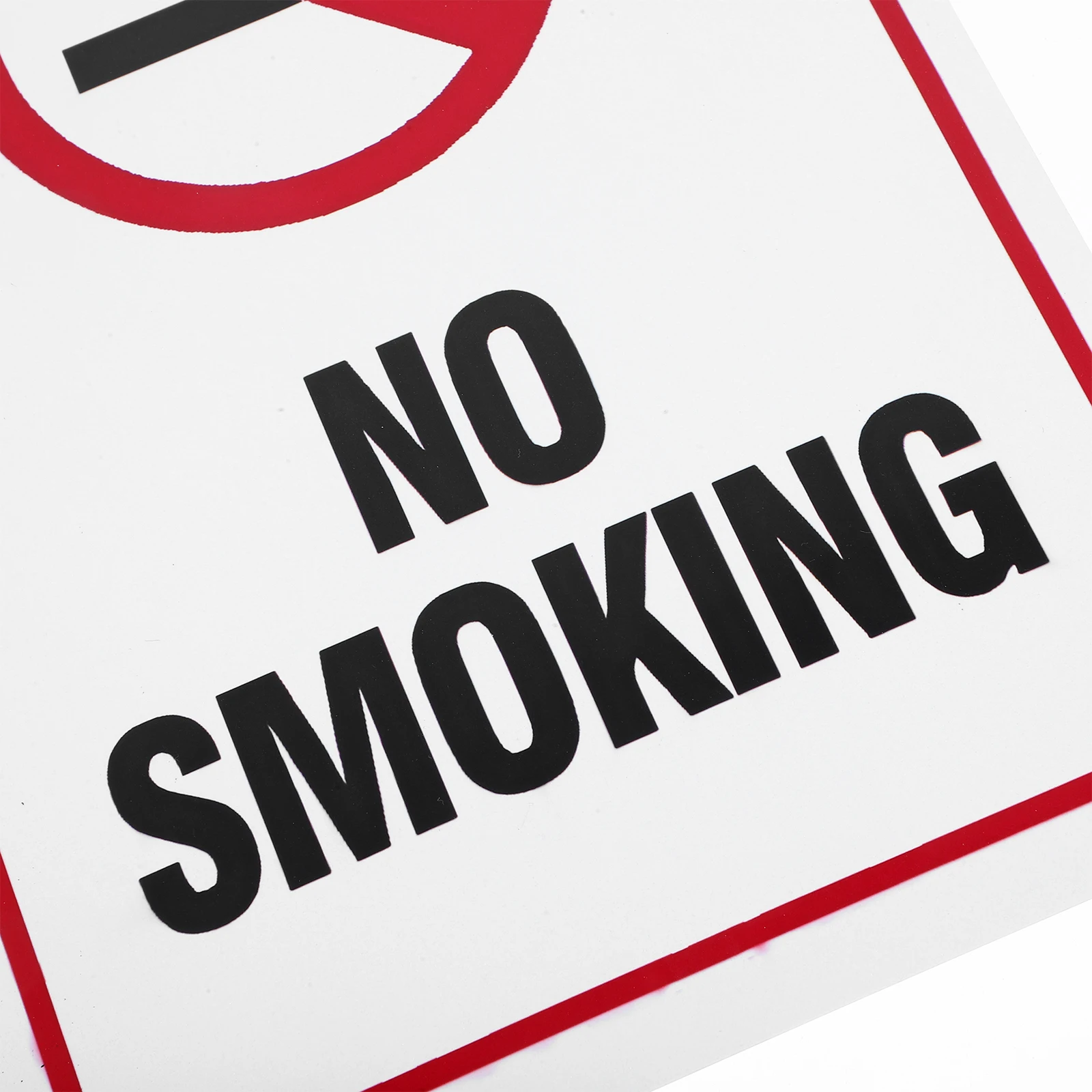 Aluminum No Smoking Business Warning Sign For Restaurant Home Outdoor Indoor Clear Message Convenient Installation