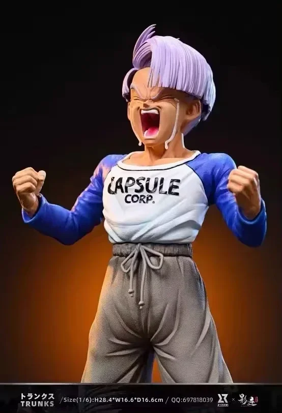 Dragon Ball Z Figurka Trunks Figurki Super Saiyan Trunks Model Wymienna Głowa Statuetka Pvc Lalka Ozdoba Biurko Urodziny Chłopcy Prezenty