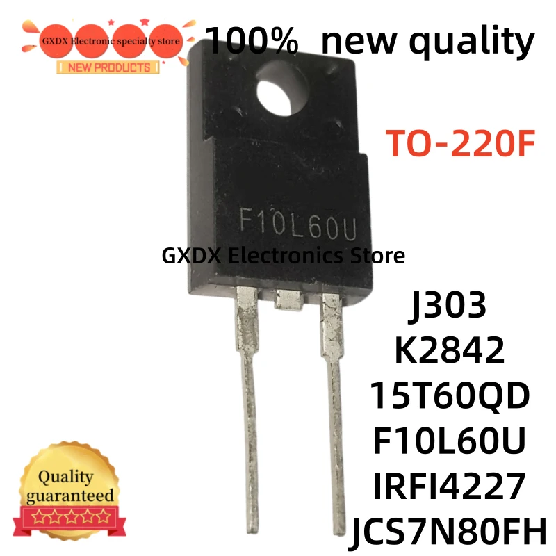 5-10-20Uds 100% new J303 K2842 15T60QD TO220 F10L60U IRFI4227 JCS7N80FH TO-220 in stock
