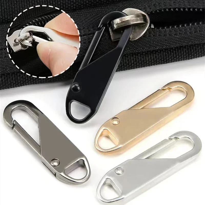 8 Buah Slider Ritsleting Logam Modis untuk Pakaian Kit Perbaikan Ritsleting Tarik Ritsleting Untuk Ritsleting Geser Aksesori Jahit Kit Jahit Ritsleting